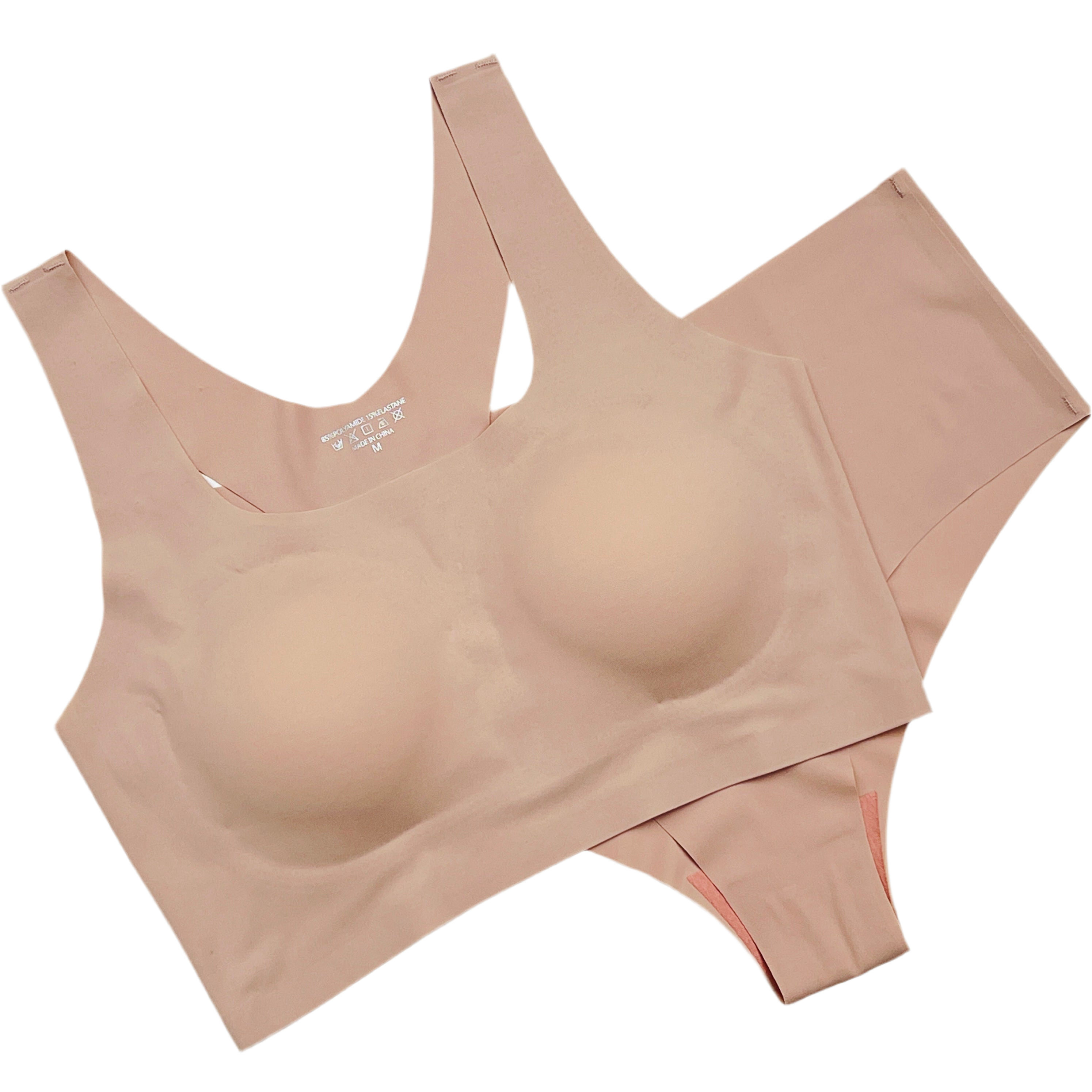 Losha Laser Cut Super Soft Bra Set – Skin Color
