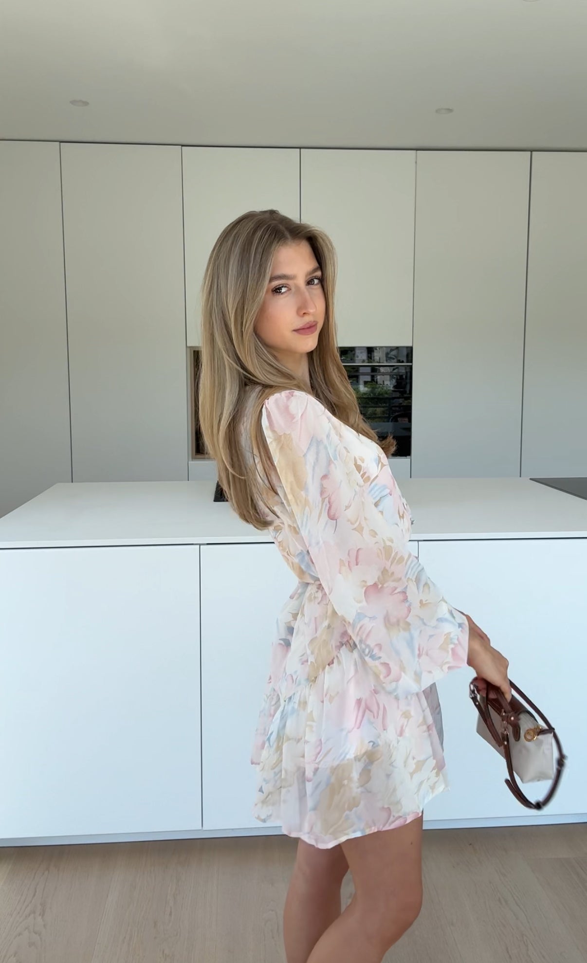 Noelia™ | Petal-print dress