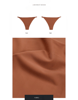 Losha Low Waist Laser-Cut Stylish Briefs - Brown