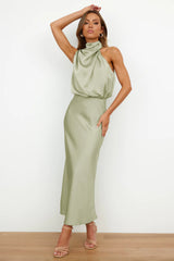 Vasia™ | Long satin dress