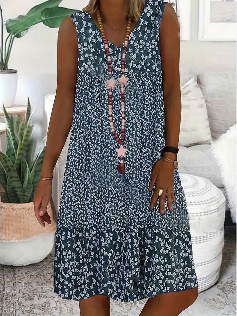 Maarika™ | Sleeveless floral dress