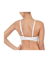 Double-layered wireless nursing bra – white