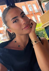 Aurivya™ | Luxury Obsidian Clover Edition