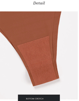 Losha Low Waist Laser-Cut Stylish Briefs - Brown