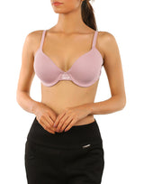 Lightly padded cotton underwire T-shirt bra – Dawn Pink