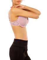 Lightly padded cotton underwire T-shirt bra – Dawn Pink