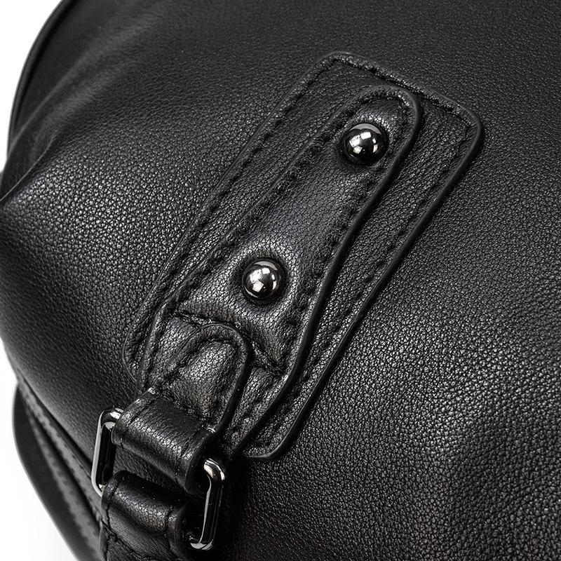 Zion™ | Schwarze Leder-Reisetasche