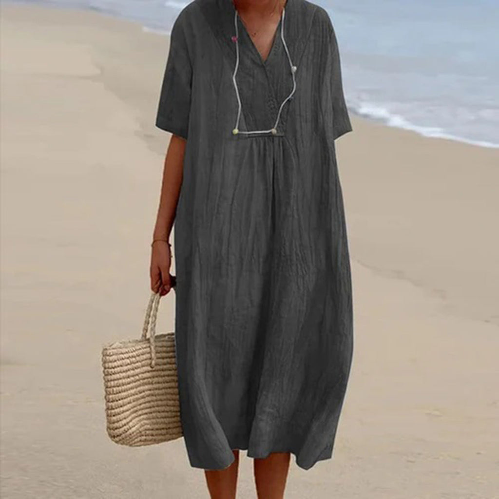 Kendra™ | Loose-fitting midi dress in casual style