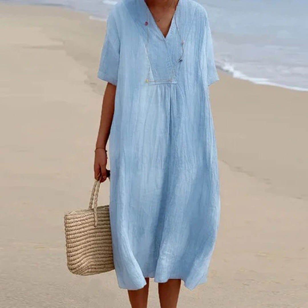 Kendra™ | Loose-fitting midi dress in casual style
