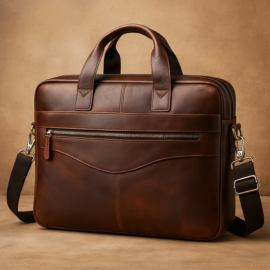 Large Leather Men's Luggage Bag | Lynx