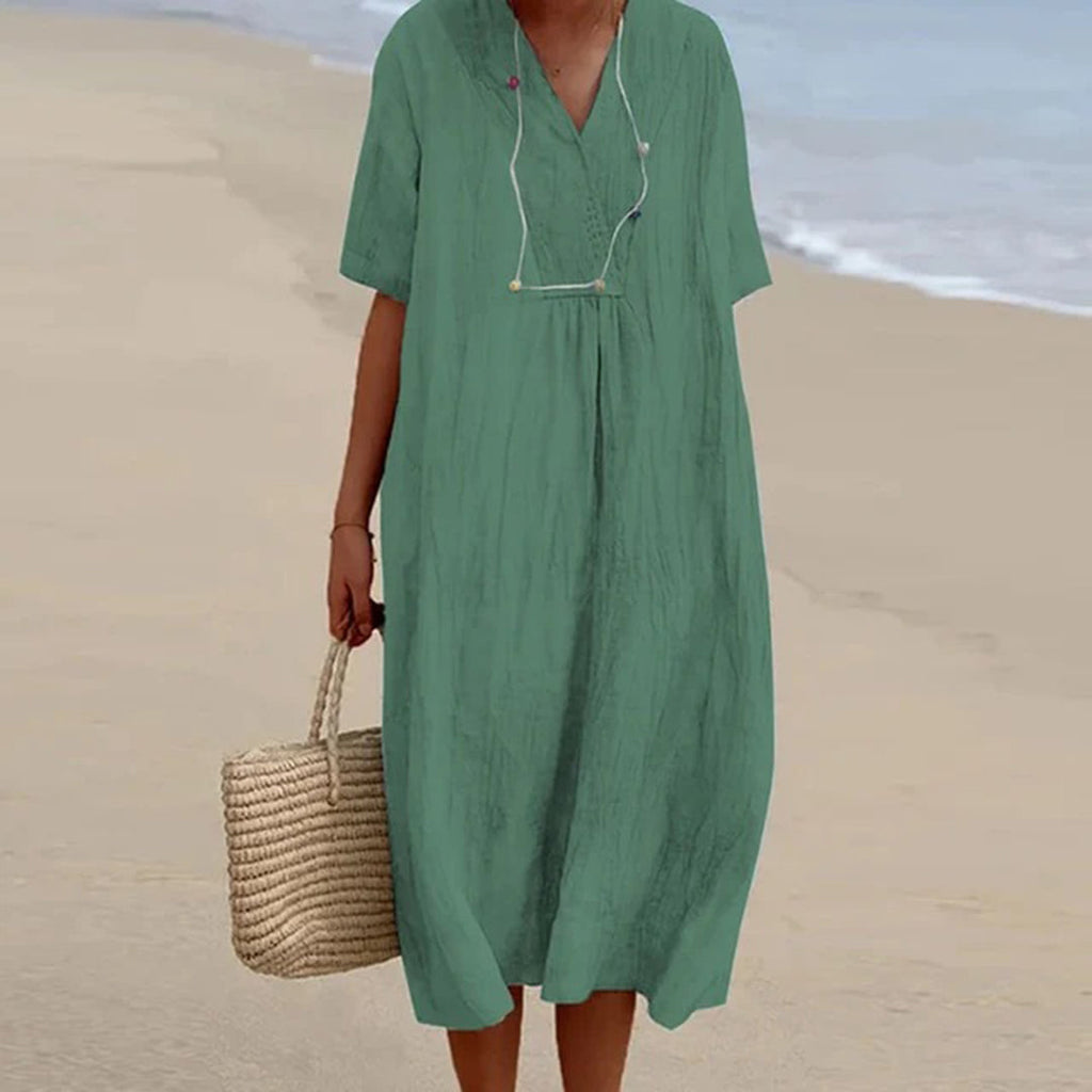 Kendra™ | Loose-fitting midi dress in casual style