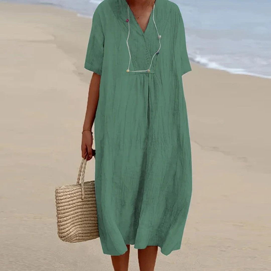 Kendra™ | Loose-fitting midi dress in casual style