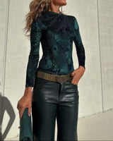 Sira velvet bodysuit