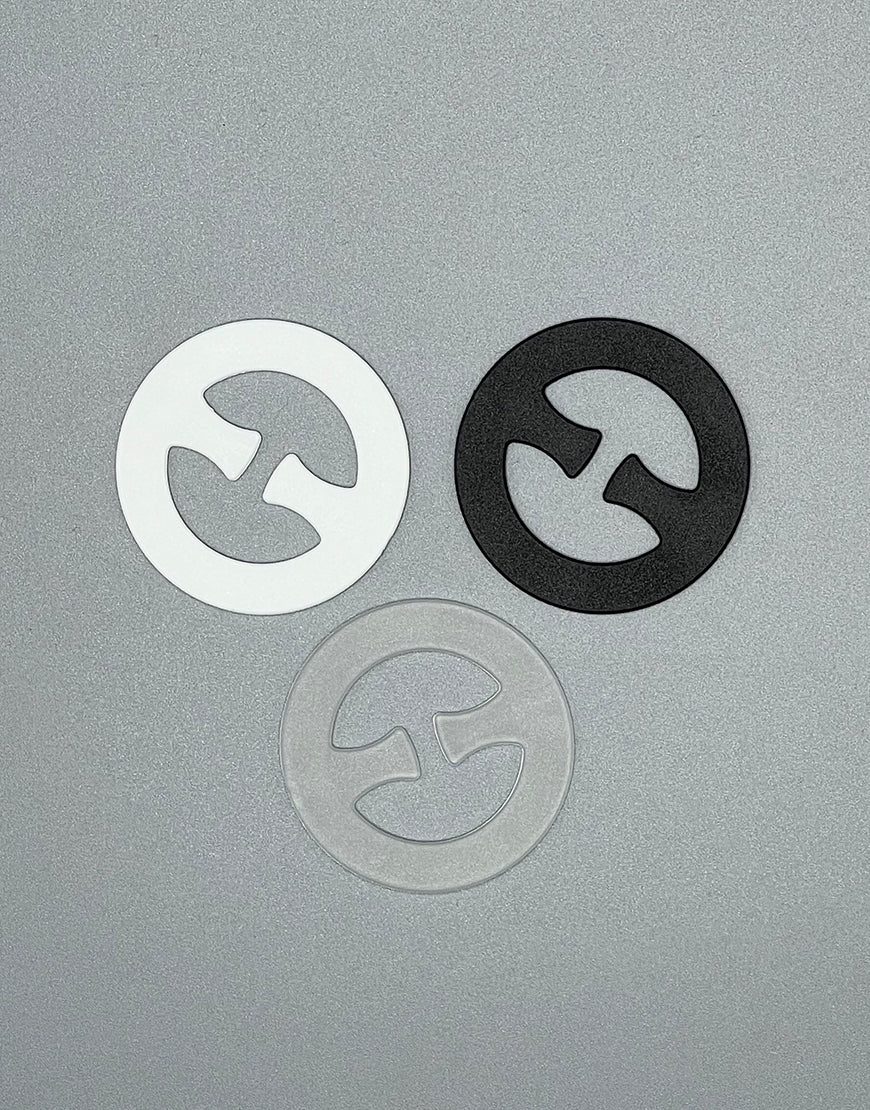 Pack of 3 bra strap clips for racerback, more support &amp; cleavage – round