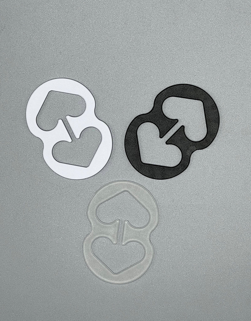 Pack of 3 bra strap clips for racerback, more support &amp; cleavage – 8-shaped