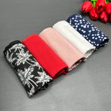 PACK OF 5 SUPER SOFT COTTON STRETCH PRINTED BIKINI BRIEFS - PALM TREE