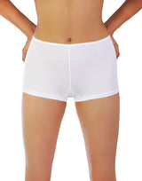 SUPER WEICHER BAUMWOLL-BOYSHORTS-SLIP - WEISS