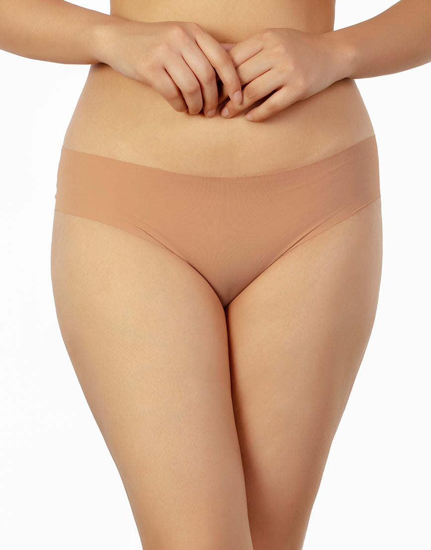 LOSHA NO-PANTY-LINES LASER CUT BIKINI BRIEFS – SKIN