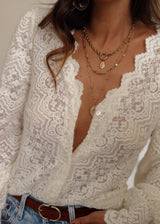 Soleil lace blouse