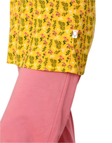 Losha Cotton Print Top and Pajama Set – Yellow