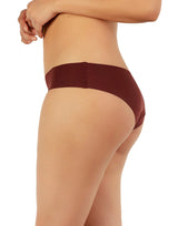 LOSHA NO-PANTY-LINES LASER-CUT BIKINI BRIEFS – SUN-DRIED TOMATO