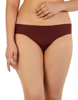 LOSHA NO-PANTY-LINES LASER-CUT BIKINI BRIEFS – SUN-DRIED TOMATO