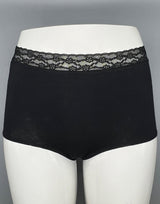 LOSHA VISCOSE COTTON BOYSHORTS - BLACK