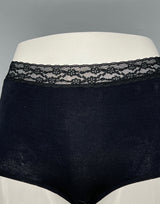 LOSHA VISCOSE COTTON BOYSHORTS - BLACK