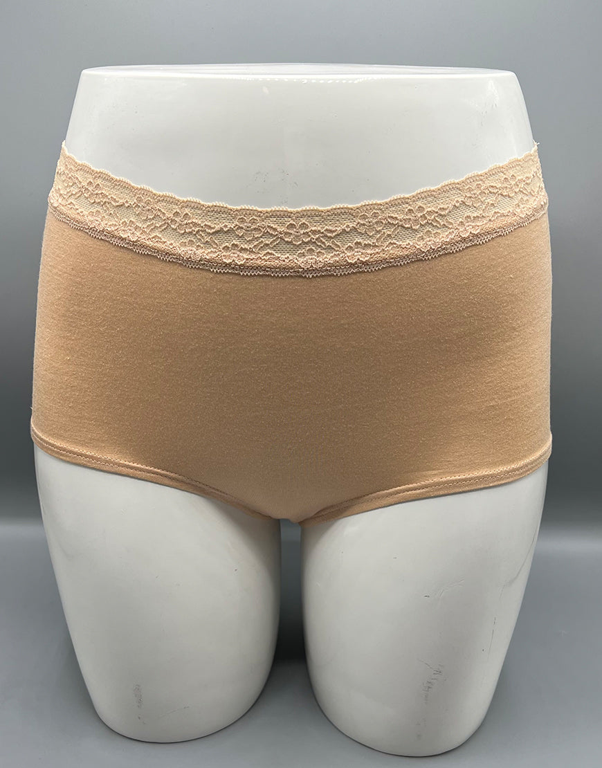 LOSHA VISCOSE COTTON SINGLE BOYSHORTS - SKIN