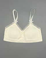 Teens Pack of 3 Training Bras with Removable Pads – Black/Gray/Off-White