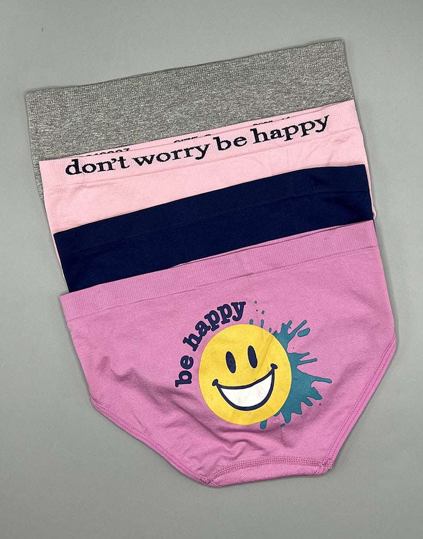 TEENS PACK OF 4 SEAMLESS HIPSTER BRIEFS - OPERA MAUVE