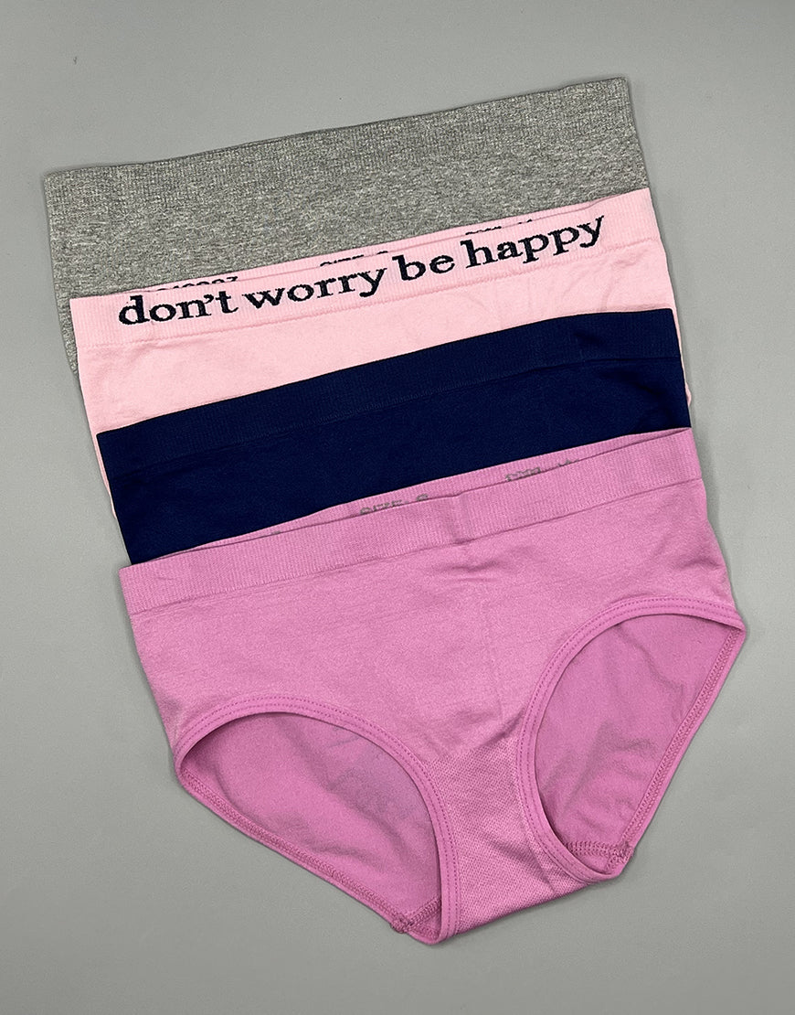 TEENS PACK OF 4 SEAMLESS HIPSTER BRIEFS - OPERA MAUVE