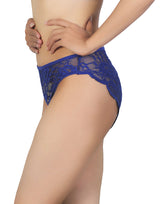 MESH MARVEL BIKINI BRIEF - BLUE DEEP