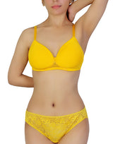 Butterfly Back Bra with Lace Panty SET – Citrus