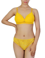 Butterfly Back Bra with Lace Panty SET – Citrus
