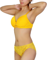Butterfly Back Bra with Lace Panty SET – Citrus
