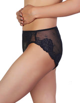 MESH MARVEL BIKINI-SLIP - SCHWARZ