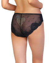 MESH MARVEL BIKINI-SLIP - SCHWARZ