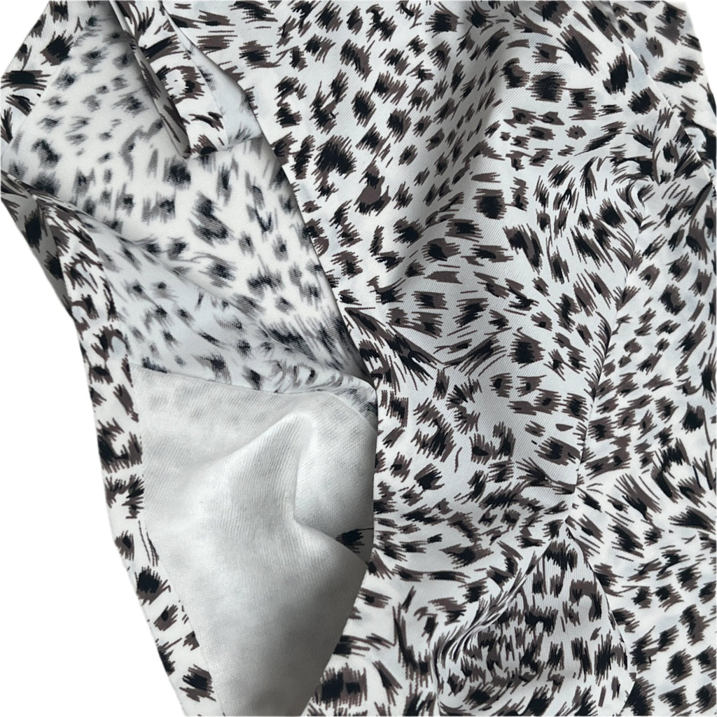 Losha Mid-Waist Laser-Cut Briefs - White Cheetah