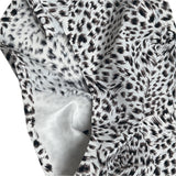 Losha Mittel Taillen Laser-Cut Slip - Weiß Gepard