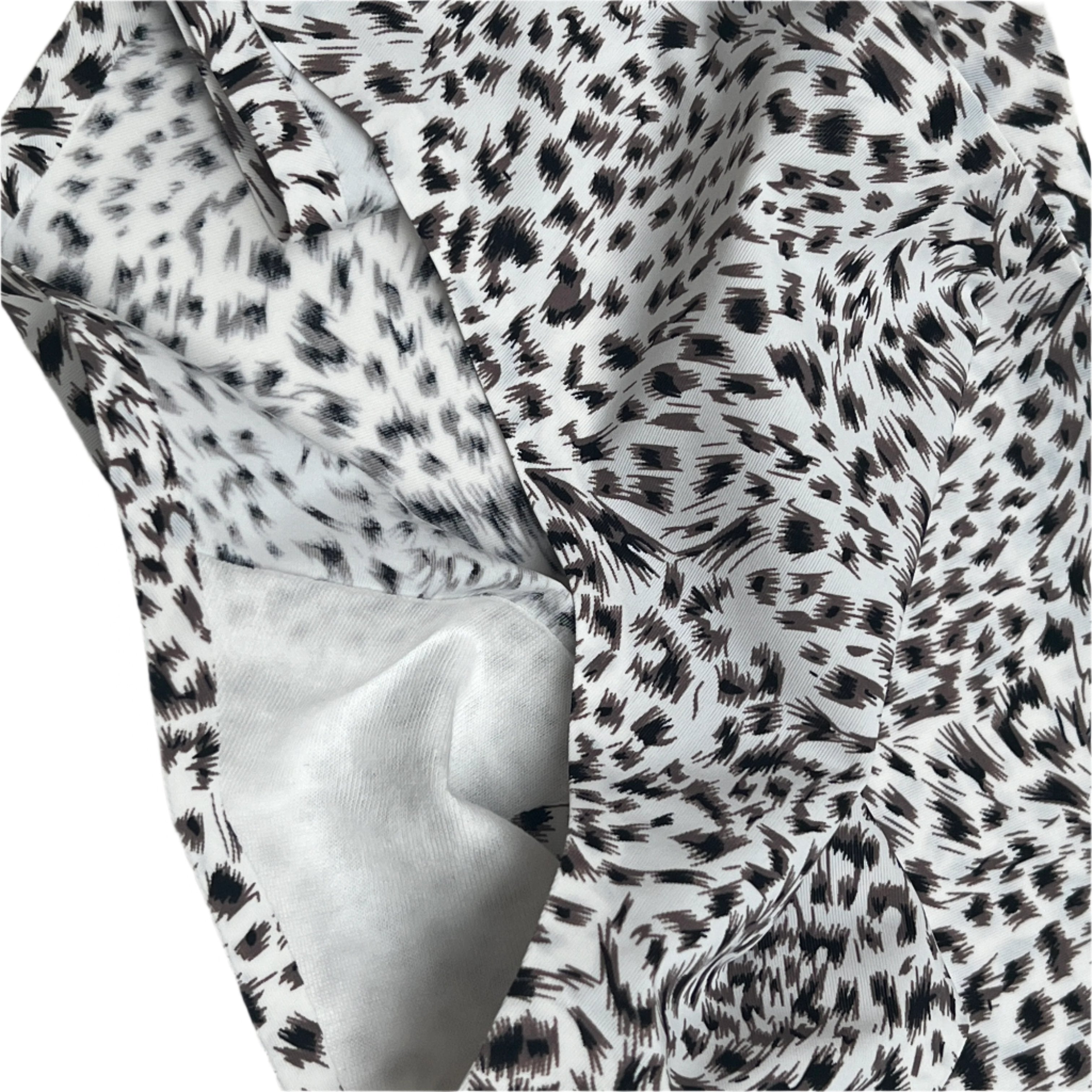 Losha Mid-Waist Laser-Cut Briefs - White Cheetah