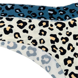 Pack of 2 laser-cut thong briefs - cheetah print