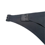 Niedrig Taillen Laser-Cut Slip mit Seitlichen Haken - Schwarz