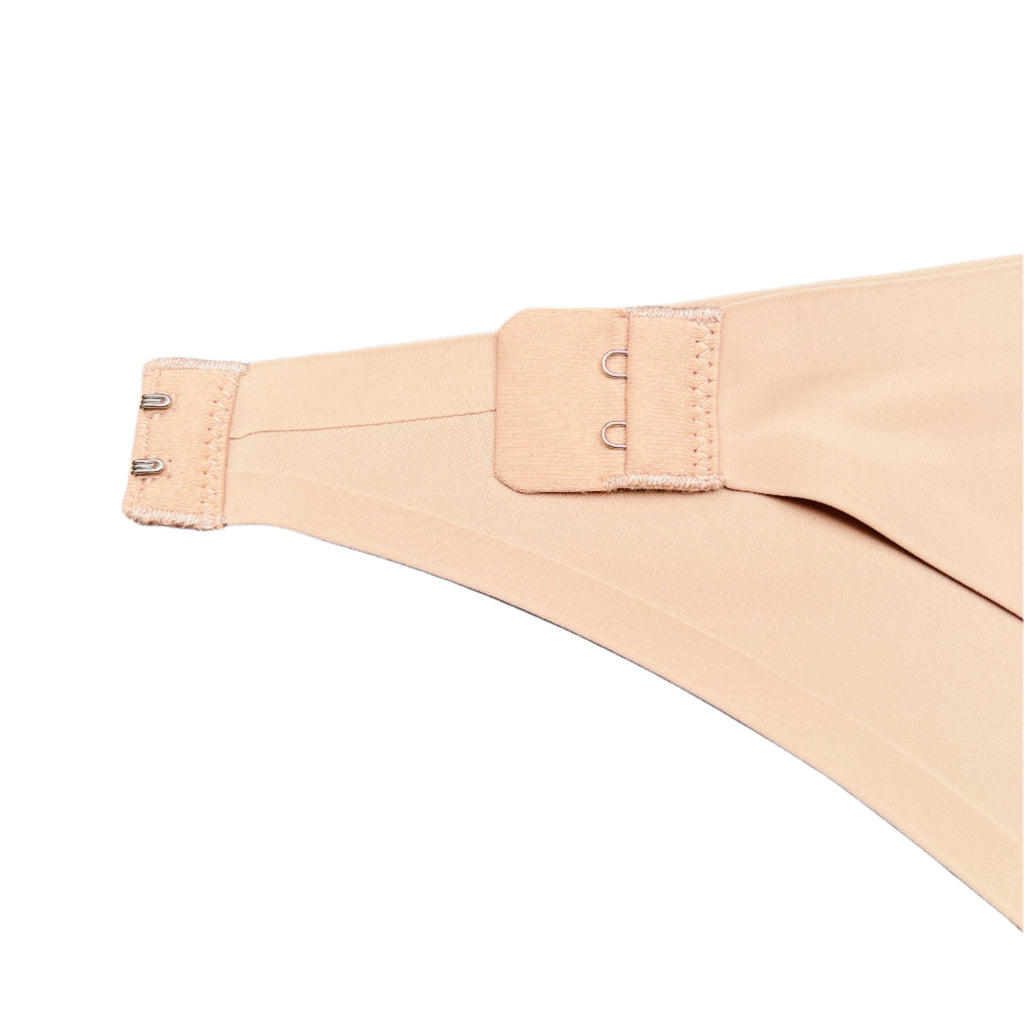 Losha Low Waist Laser Cut Panty with Side Hooks - Beige