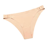 Losha Low Waist Laser Cut Panty with Side Hooks - Beige