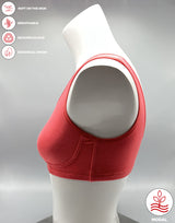 Double-layered modal bra for home, pregnancy, and sleep – Georgia Peach