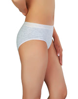 SUPER WEICHER BAUMWOLL-MITTELTAILLEN PERIODEN-SLIP - HELLGRAU