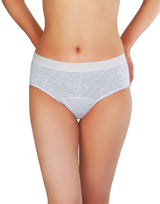 SUPER WEICHER BAUMWOLL-MITTELTAILLEN PERIODEN-SLIP - HELLGRAU