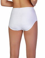 SUPER SOFT HIGH-WAIST COTTON PANTIES - WHITE
