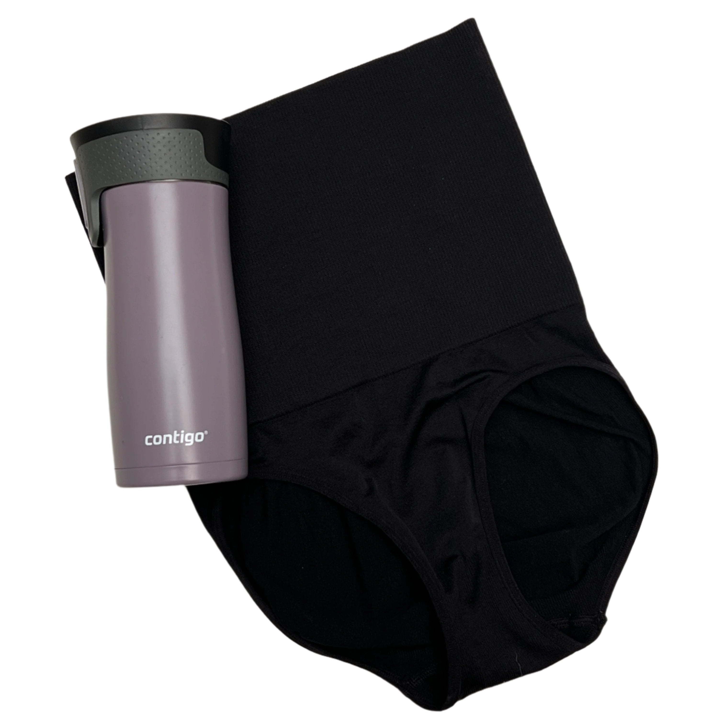 SEAMLESS HIGH-WAIST SHAPING PANTY - JET BLACK